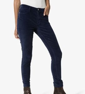 FRAME Denim Le High Velvet Navy Skinny Jeans Size 25